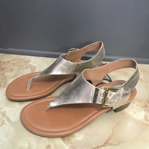 Silver sandals